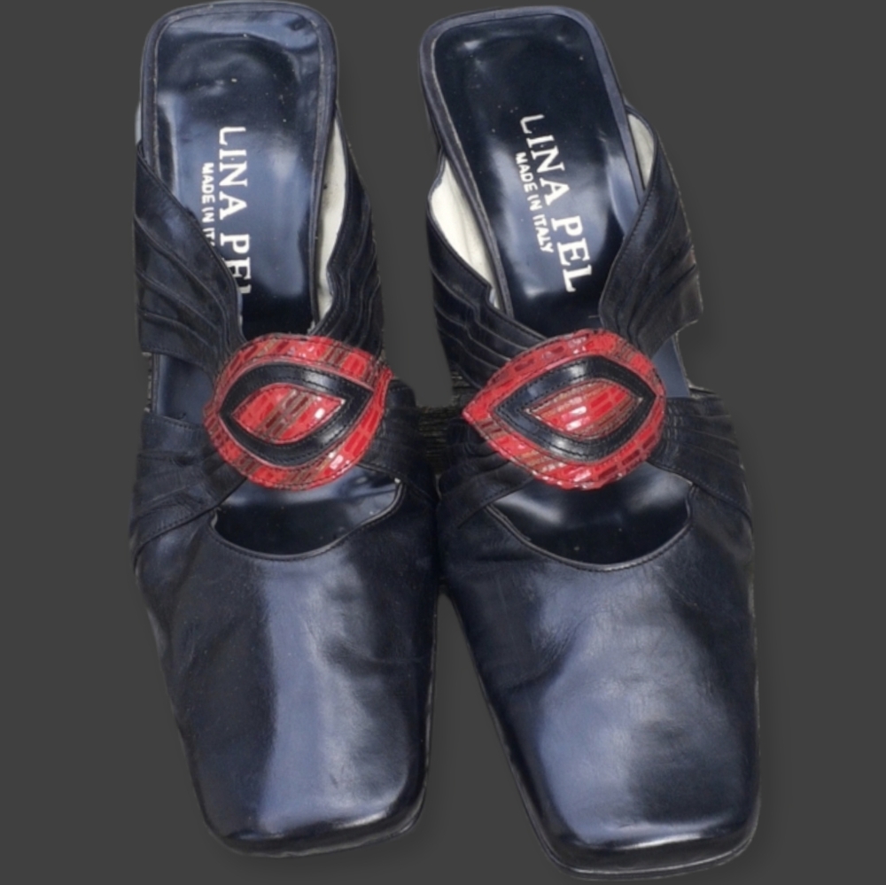 Lina Pel  Retro  Leather Shoes Size 9